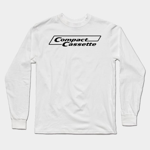 Compact Cassette Logo Long Sleeve T-Shirt by Sudburied